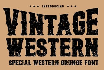 Vintage Western Fonts for Authentic Design Projects