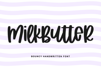 Milkbutter Font: a Friendly Design Companion