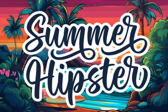 Trendsetting Summer Hipster Fonts for Designers